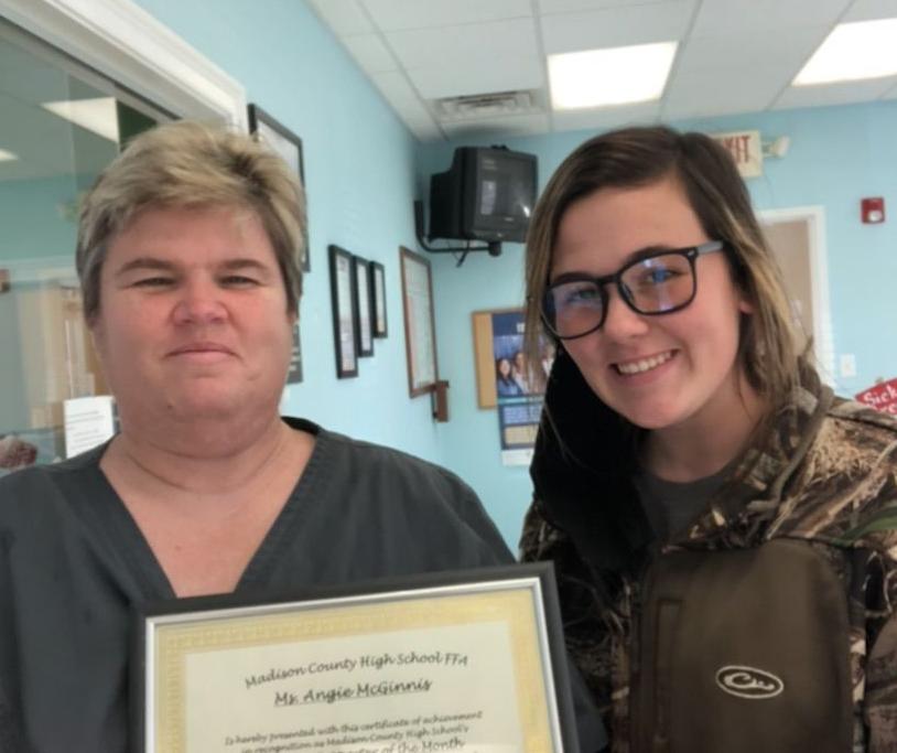 McGinnis named FFA ‘Supporter of the Month’